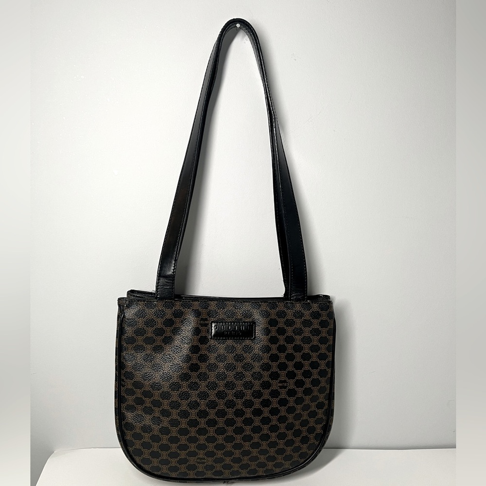 Authentic Celine Macadam Pattern Shoulder Bag